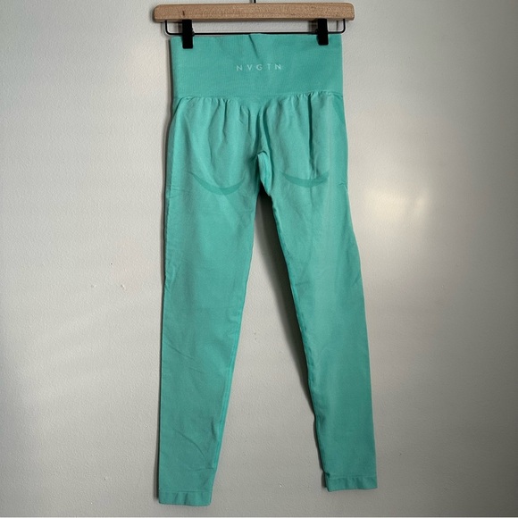 NVGTN turqouise seamless high rise contour legging - Picture 4 of 5